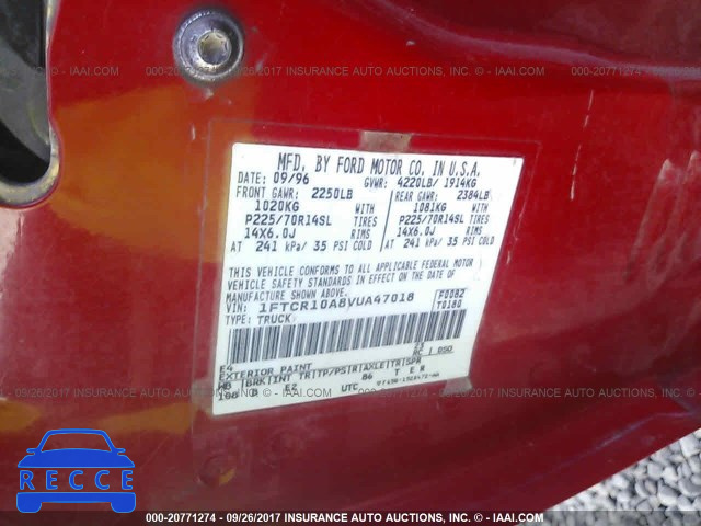 1997 FORD RANGER 1FTCR10A8VUA47018 image 8