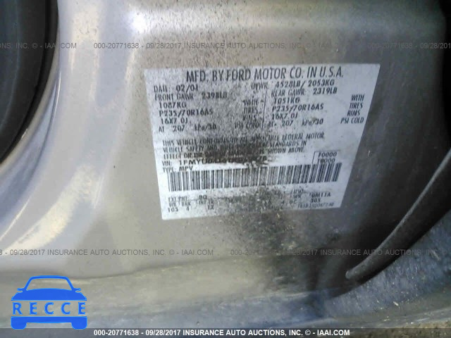 2001 Ford Escape XLT 1FMYU04161KA69870 image 8