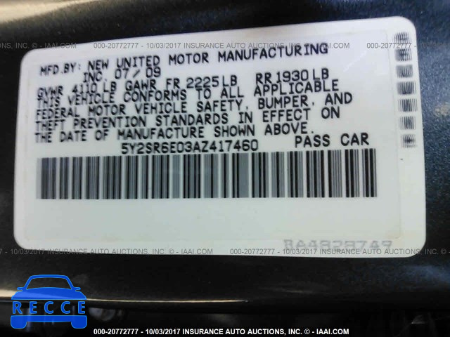 2010 Pontiac Vibe 5Y2SR6E03AZ417460 image 8