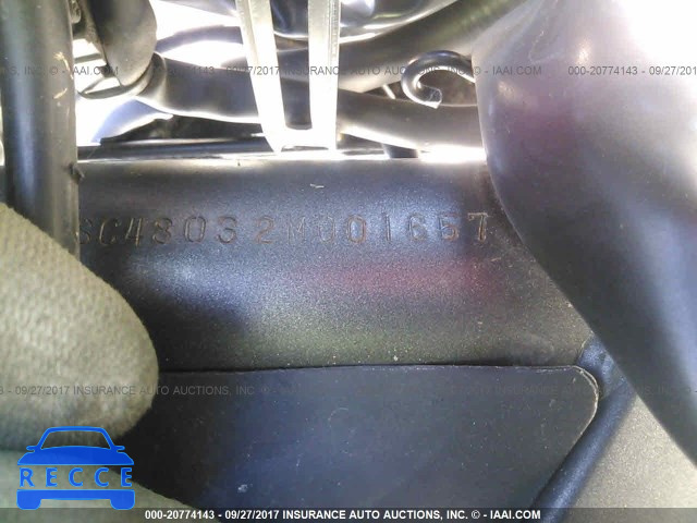 2002 Honda CB900 F JH2SC48032M001657 зображення 9