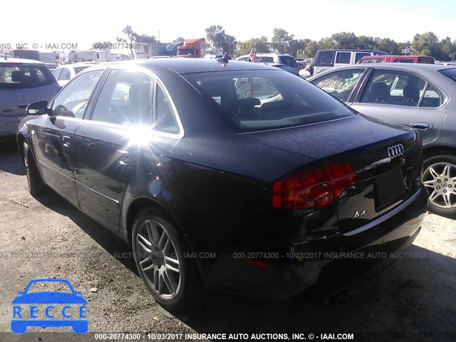 2007 Audi A4 WAUDH78E87A174225 image 2