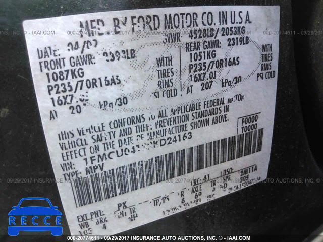 2002 Ford Escape 1FMCU04132KD24163 image 8