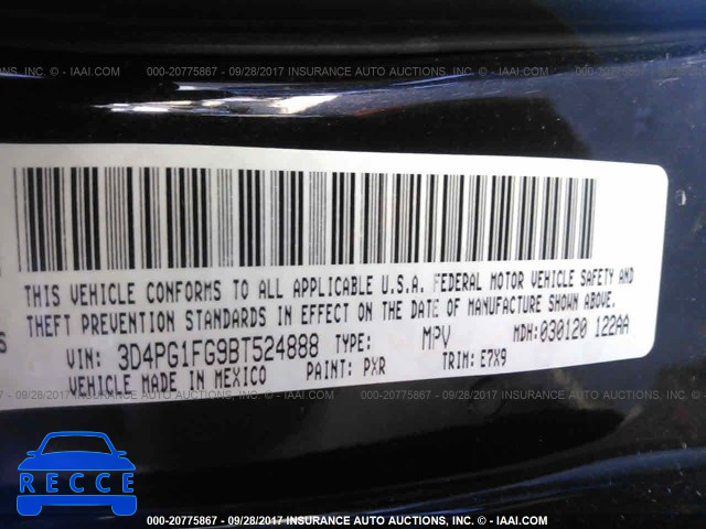 2011 DODGE JOURNEY MAINSTREET 3D4PG1FG9BT524888 image 8