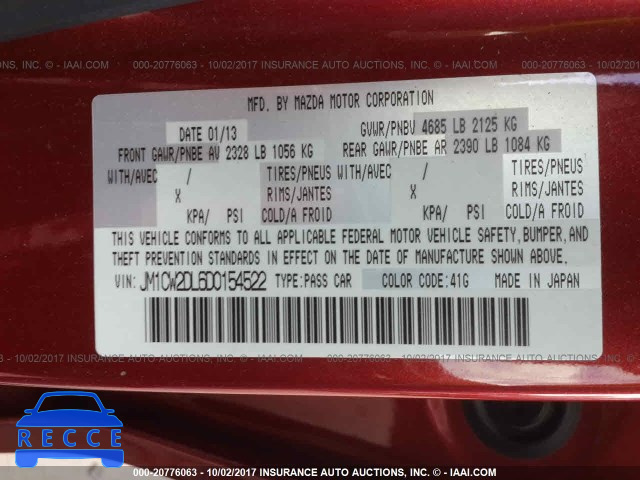 2013 Mazda 5 JM1CW2DL6D0154522 image 8