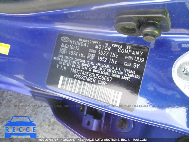 2013 Hyundai Accent KMHCT4AE6DU556667 image 8