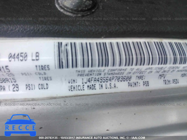 2004 Jeep Wrangler  Tj 1J4FA49S64P703600 image 8