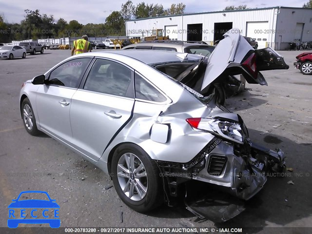 2017 HYUNDAI SONATA SE 5NPE24AF0HH561923 image 2