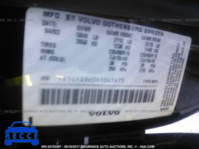 2004 Volvo XC90 YV1CY59H041041475 image 8