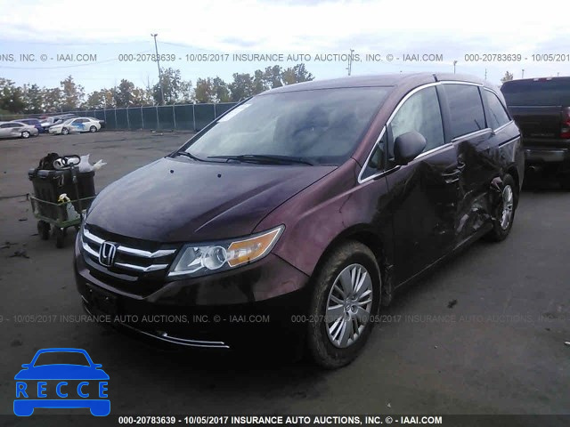 2016 Honda Odyssey LX 5FNRL5H2XGB032032 зображення 1