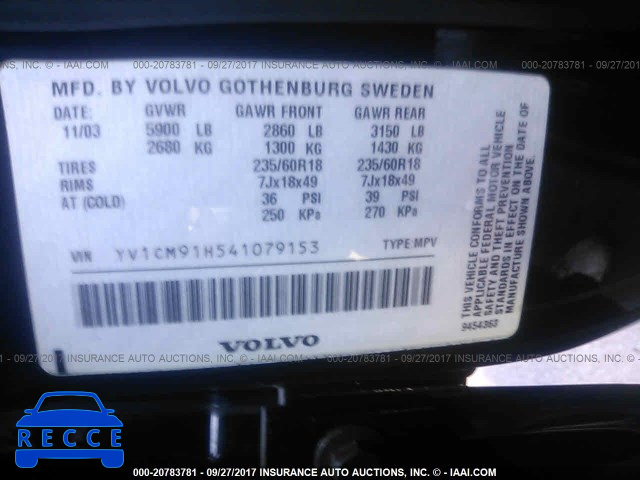 2004 Volvo XC90 T6 YV1CM91H541079153 image 8