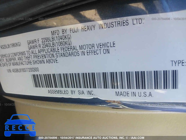 2007 Subaru Legacy 2.5I 4S3BL616377200300 image 8