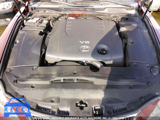 2006 Lexus IS JTHBK262365014072 зображення 9