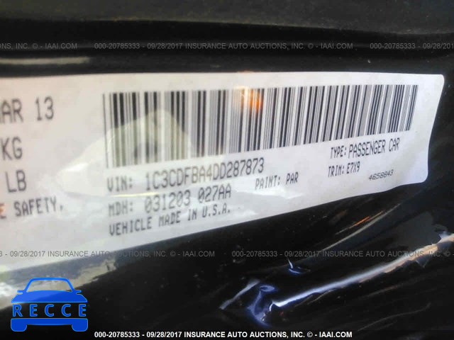 2013 Dodge Dart 1C3CDFBA4DD287873 image 8