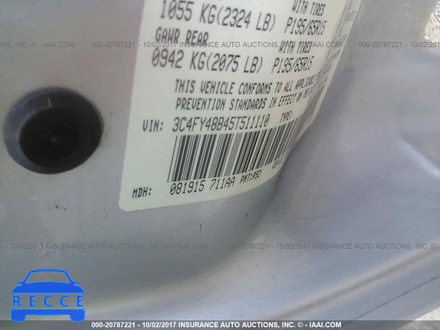2005 Chrysler PT Cruiser 3C4FY48B45T511110 image 8