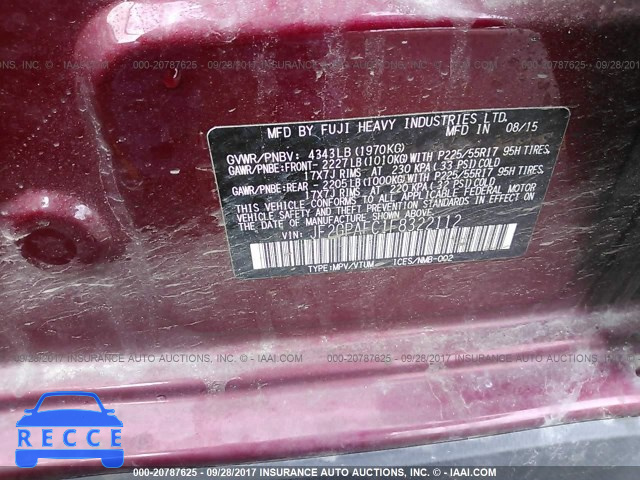 2015 Subaru Xv Crosstrek 2.0 PREMIUM JF2GPAFC1F8322112 image 8