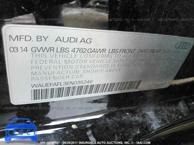 2014 Audi A4 WAUEFAFL3EN035246 image 8