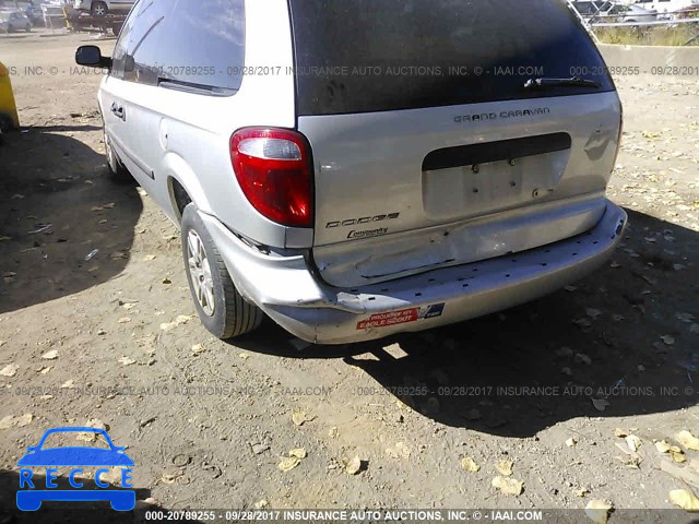 2006 DODGE GRAND CARAVAN SE 1D4GP24RX6B665566 зображення 5