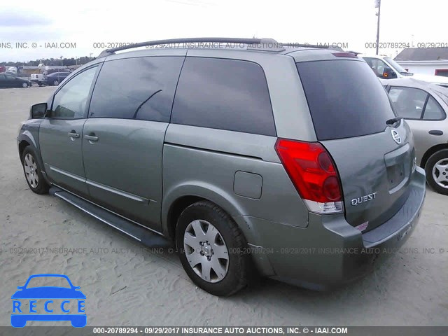 2005 Nissan Quest S/SE/SL 5N1BV28U15N115970 Bild 2