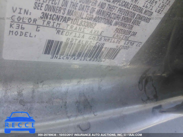 2013 Nissan Versa 3N1CN7AP1DL833062 image 8