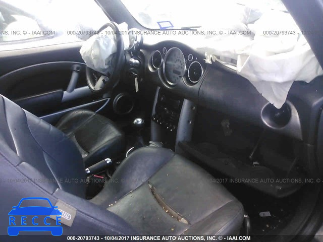 2005 Mini Cooper S WMWRH33435TF81189 image 4