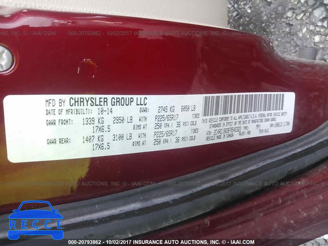 2015 CHRYSLER TOWN & COUNTRY TOURING 2C4RC1BG9FR545322 image 8