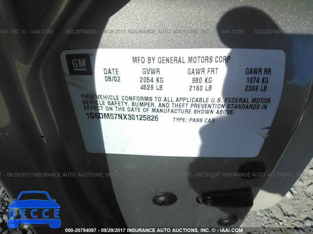 2003 Cadillac CTS 1G6DM57NX30125826 image 8