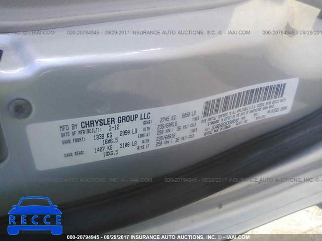 2012 Dodge Grand Caravan SE 2C4RDGBG9CR308549 image 8