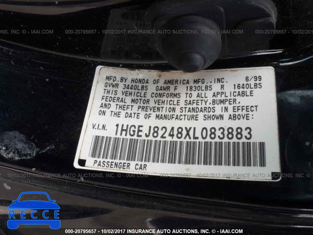 1999 HONDA CIVIC 1HGEJ8248XL083883 image 8