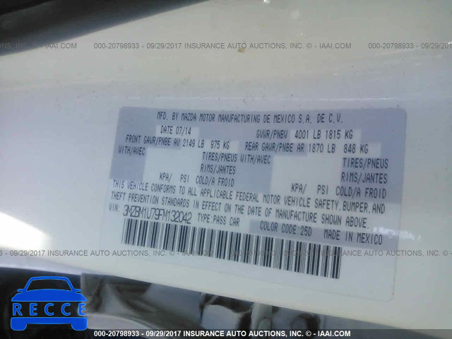 2015 Mazda 3 3MZBM1U79FM132042 image 8