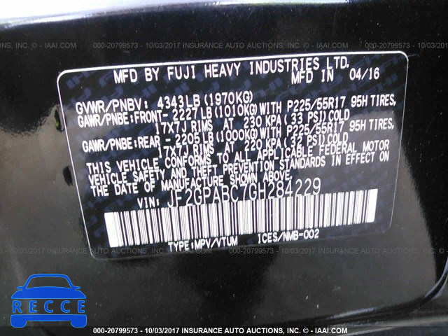 2016 Subaru Crosstrek PREMIUM JF2GPABC7GH284229 image 8