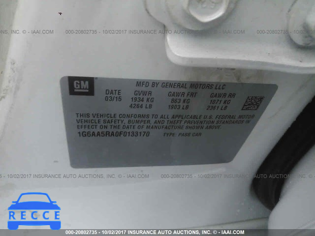 2015 Cadillac ATS 1G6AA5RA0F0133170 Bild 8