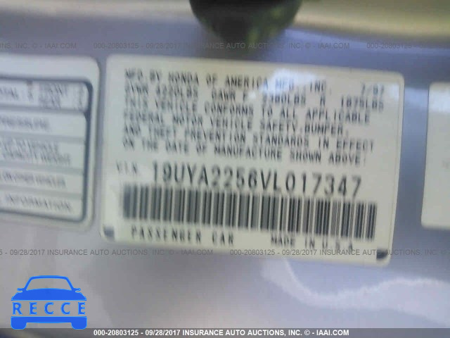 1997 Acura 3.0CL 19UYA2256VL017347 image 8