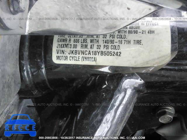 2000 Kawasaki VN800 JKBVNCA18YB505242 зображення 9