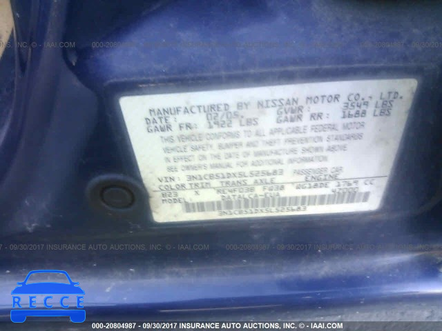 2005 Nissan Sentra 3N1CB51DX5L525683 image 8