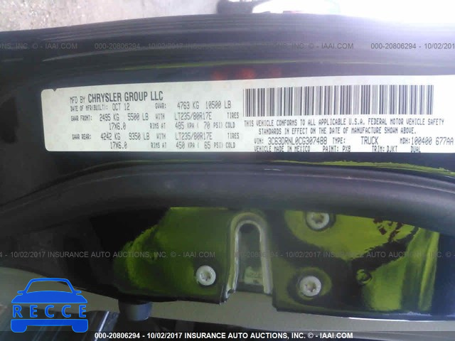 2012 Dodge RAM 3500 3C63DRNL0CG307488 image 8