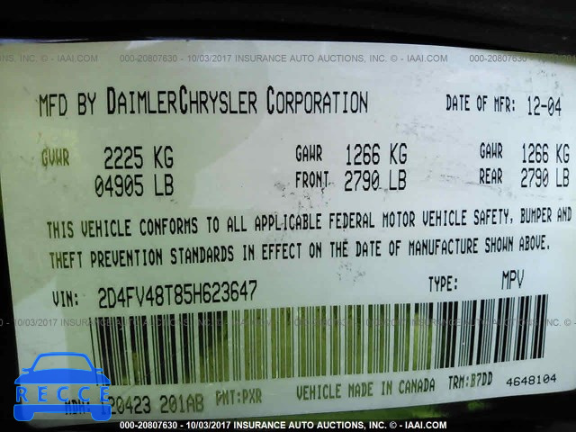 2005 Dodge Magnum 2D4FV48T85H623647 image 8