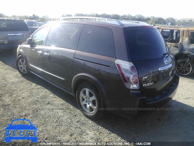 2007 NISSAN QUEST S/SE/SL 5N1BV28U47N100737 Bild 2