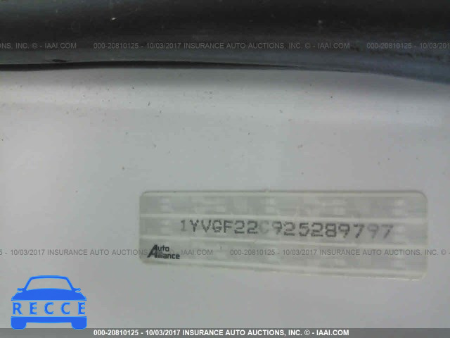 2002 Mazda 626 LX 1YVGF22C925289797 image 8