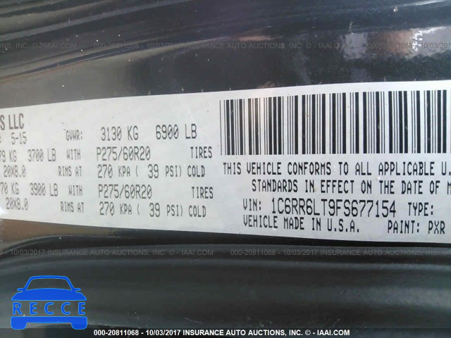 2015 RAM 1500 1C6RR6LT9FS677154 image 8