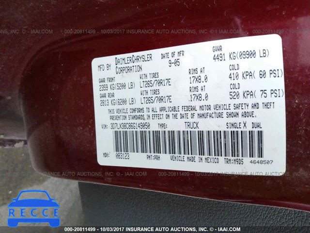 2006 Dodge RAM 3500 ST/SLT 3D7LX38C86G149050 image 8
