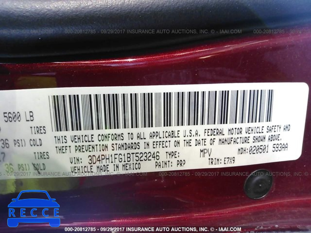 2011 Dodge Journey MAINSTREET 3D4PH1FG1BT523246 image 8