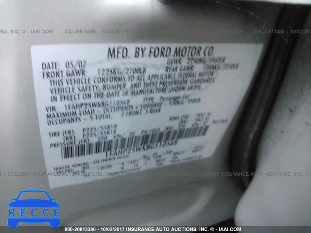 2008 Ford Taurus 1FAHP25WX8G110568 image 8