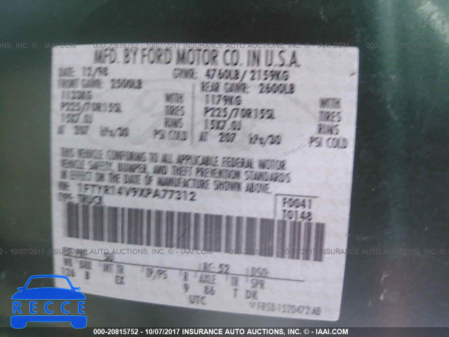 1999 Ford Ranger 1FTYR14V9XPA77312 image 8