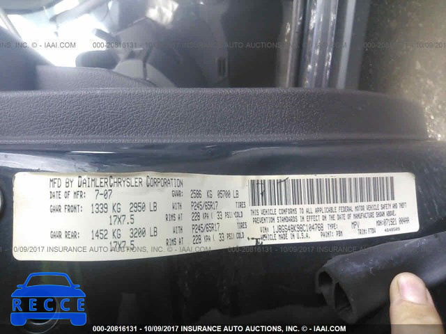 2008 Jeep Grand Cherokee 1J8GS48K98C104768 image 8