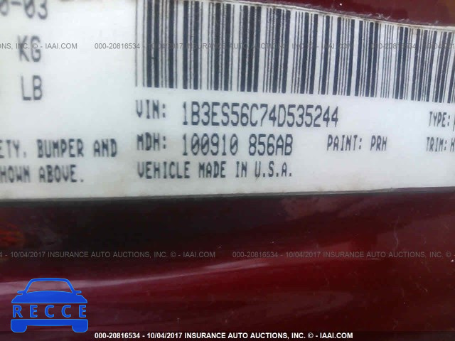 2004 Dodge Neon 1B3ES56C74D535244 image 8