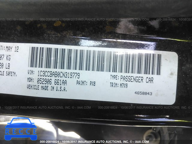 2012 Chrysler 200 1C3CCBAB0CN319779 image 8