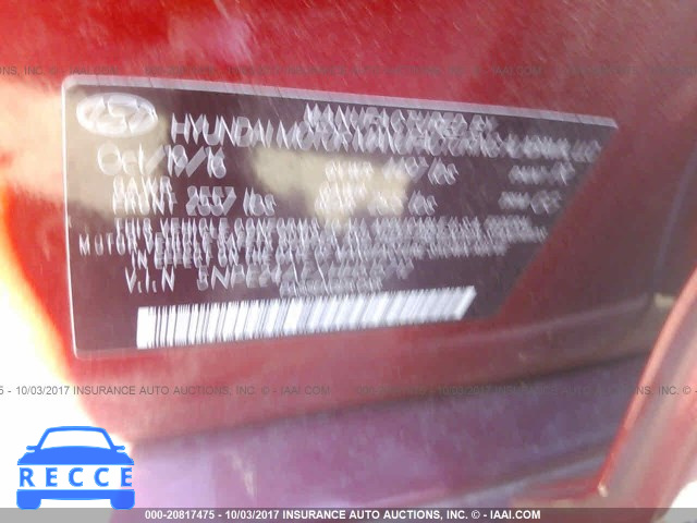 2017 HYUNDAI SONATA 5NPE24AFXHH515712 image 8