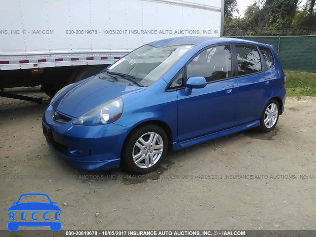 2007 HONDA FIT S JHMGD37667S050655 image 1