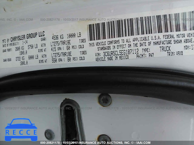 2014 RAM 2500 3C6UR5CL5EG187112 image 8