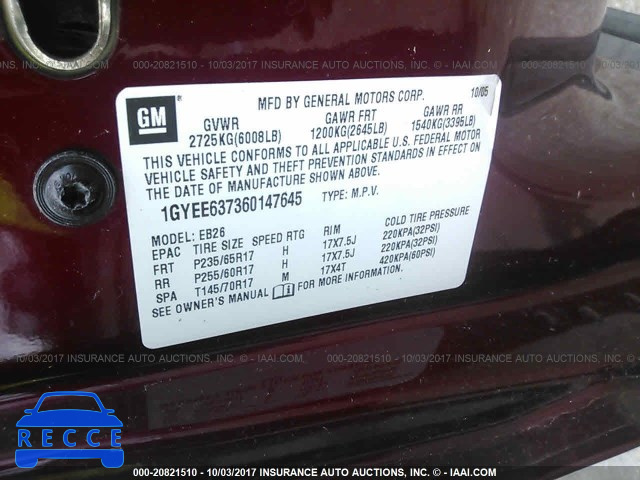 2006 Cadillac SRX 1GYEE637360147645 image 8